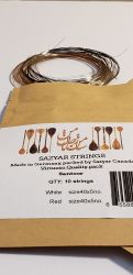 String Set for Santoor 10 strings (5 white, 5 red)